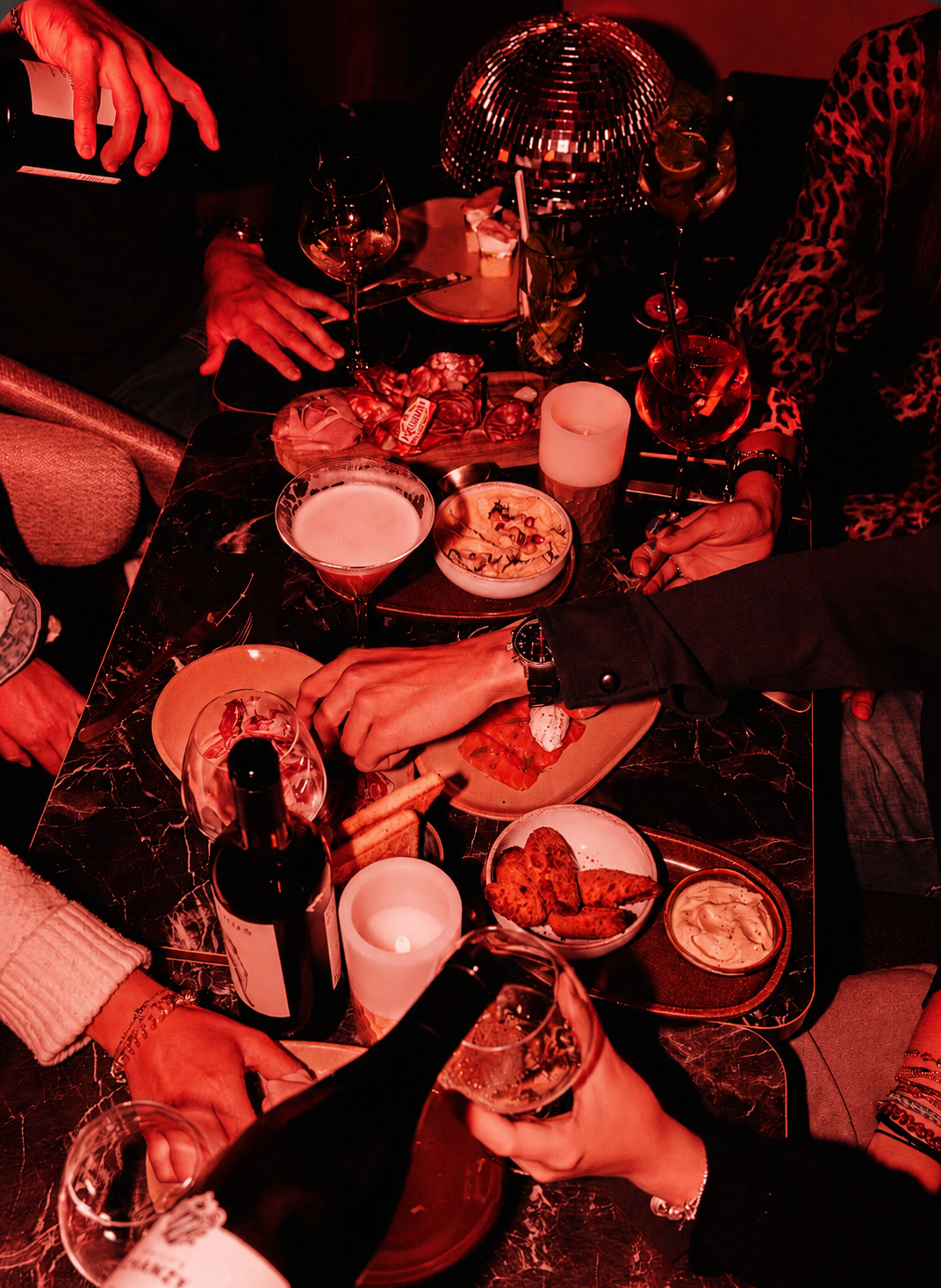 A menu built for the table.